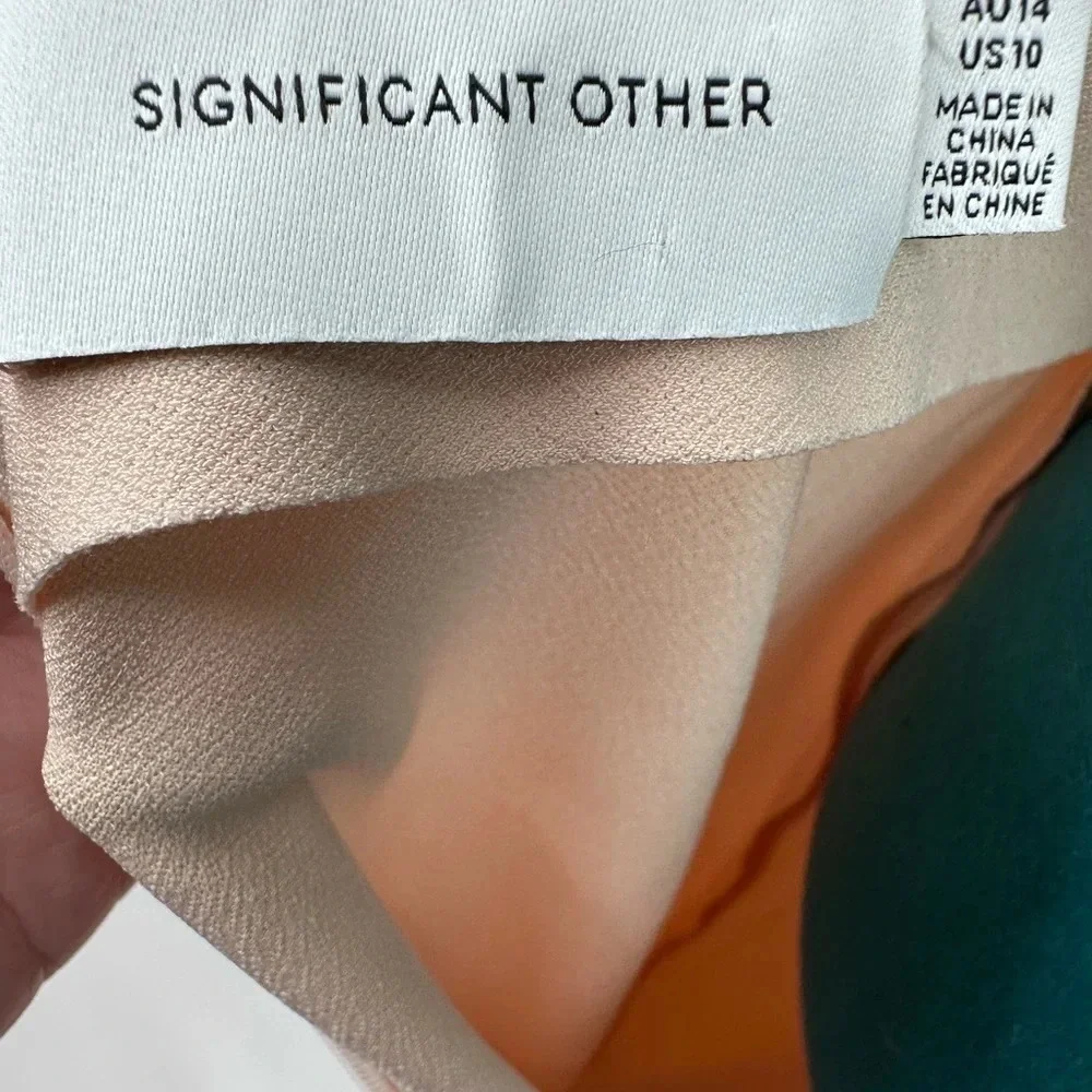 Significant Other Evie Cut Out‎ Open Back Long Dress Blush